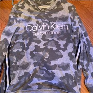 calvin klein hooded top medium